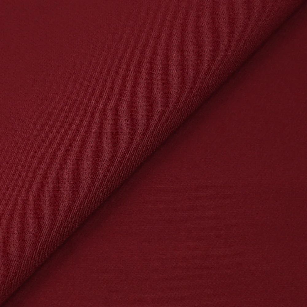 CrĂȘpe de polyester lourd Madeleine bordeaux - Image 3