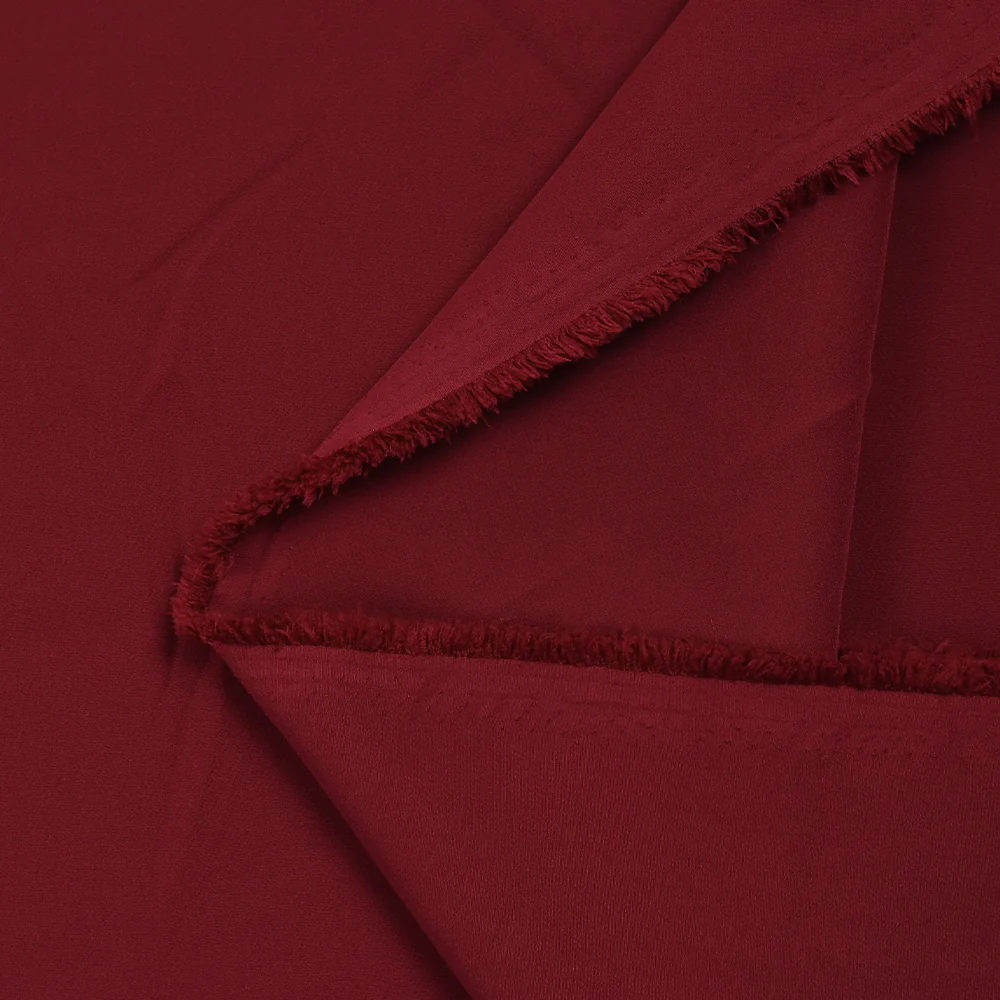 CrĂȘpe de polyester lourd Madeleine bordeaux - Image 4