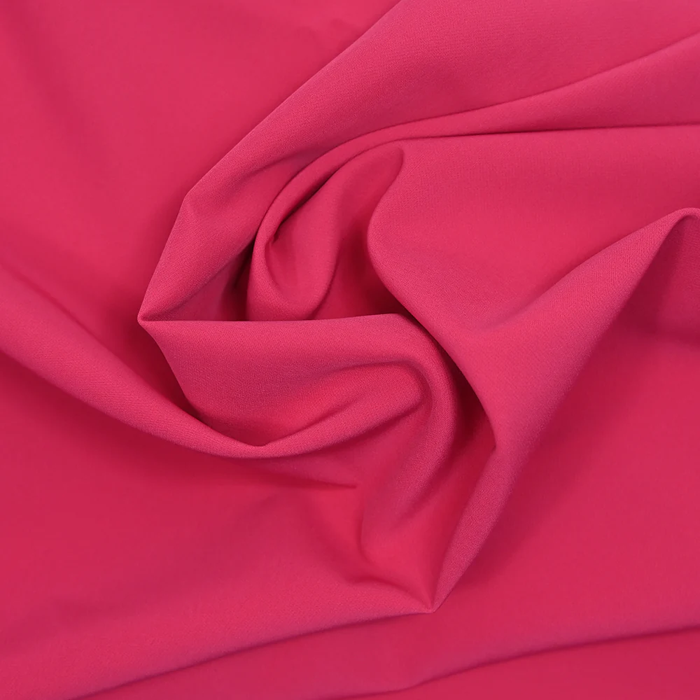 Crêpe de polyester lourd Madeleine fuchsia - Image 2