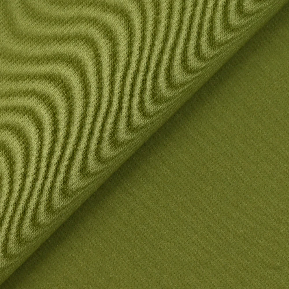 CrĂȘpe de polyester lourd Madeleine kaki - Image 3