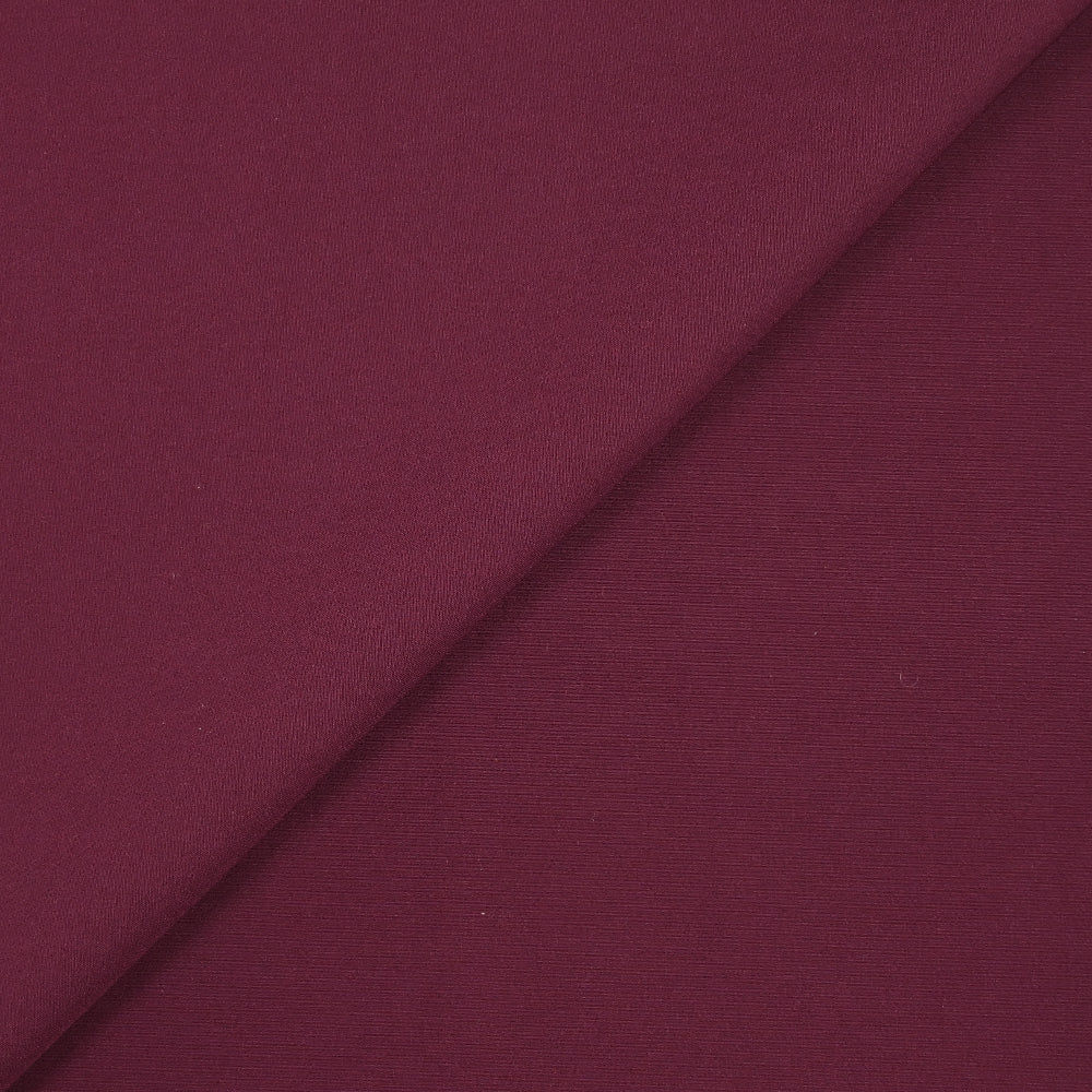 Crêpe de polyester lourd Madeleine prune