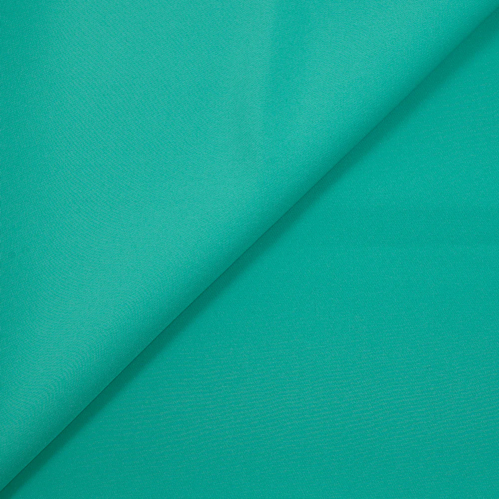 CrĂȘpe de polyester lourd vert lagon