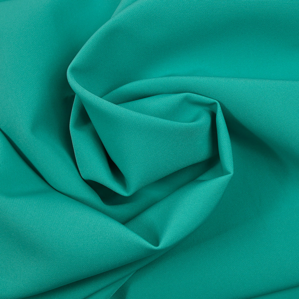 CrĂȘpe de polyester lourd vert lagon - Image 2