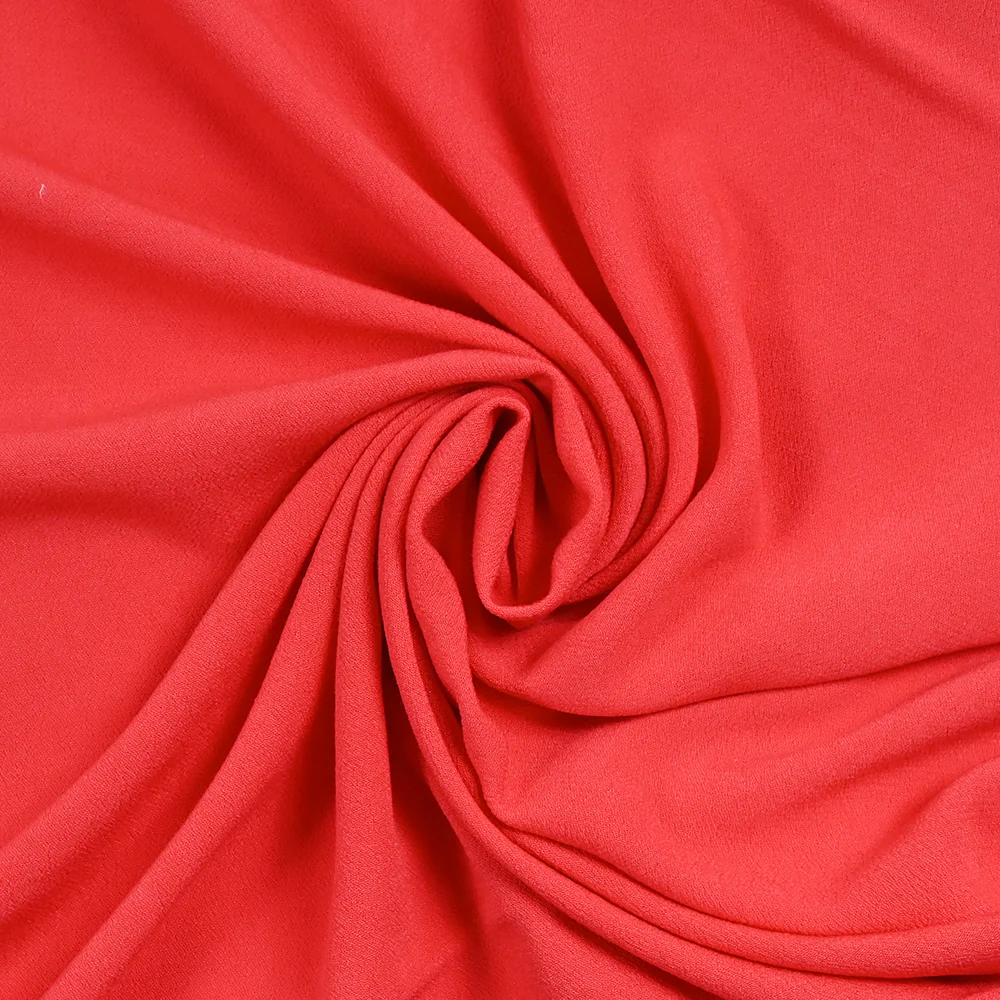 Crêpe de viscose corail - Image 2