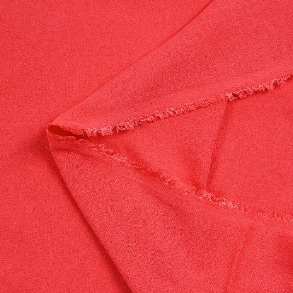 Crêpe de viscose corail - Image 4
