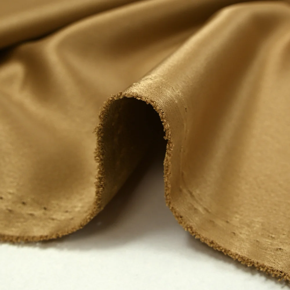 Crêpe envers satin doré foncé - Image 4