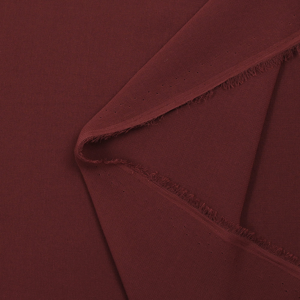 Crêpe georgette polyester bordeaux - Image 3