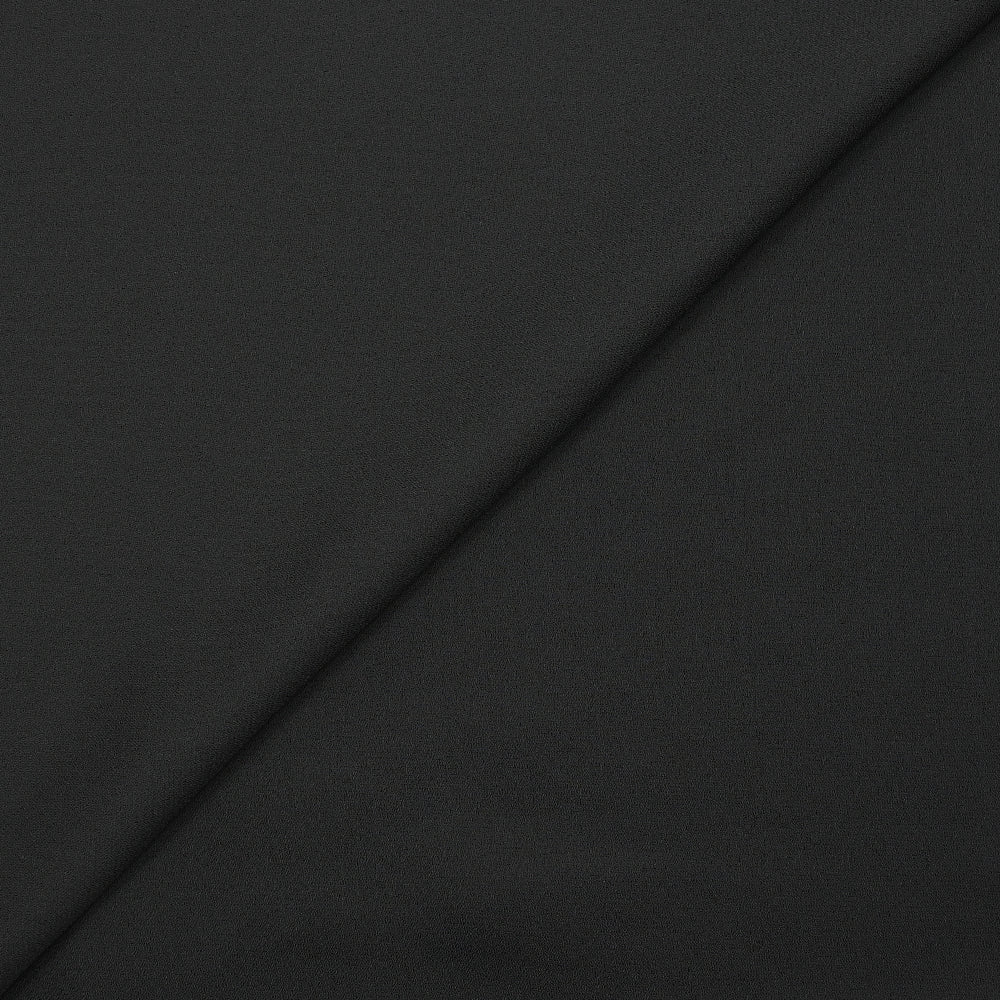 CrĂȘpe georgette polyester charbon