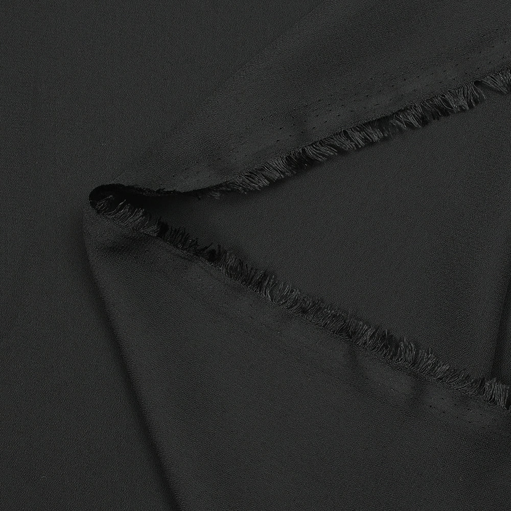 CrĂȘpe georgette polyester charbon - Image 3