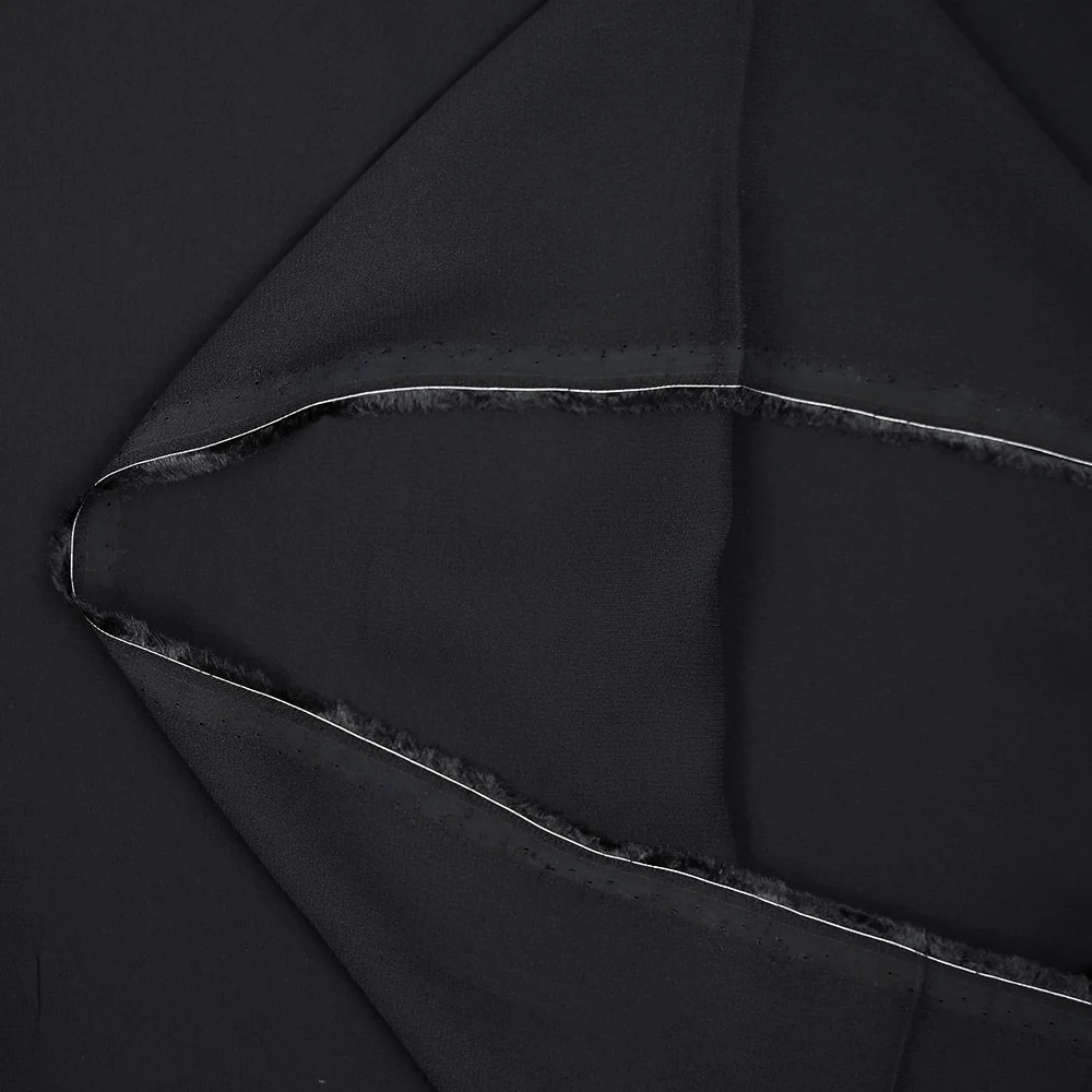 CrĂȘpe georgette viscose noir - Image 4