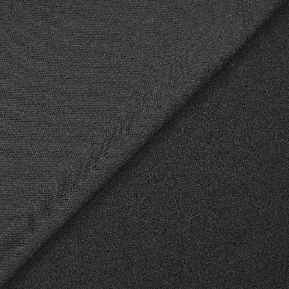 CrĂȘpe jersey de polyester noir
