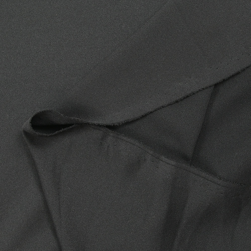 CrĂȘpe jersey de polyester noir - Image 3