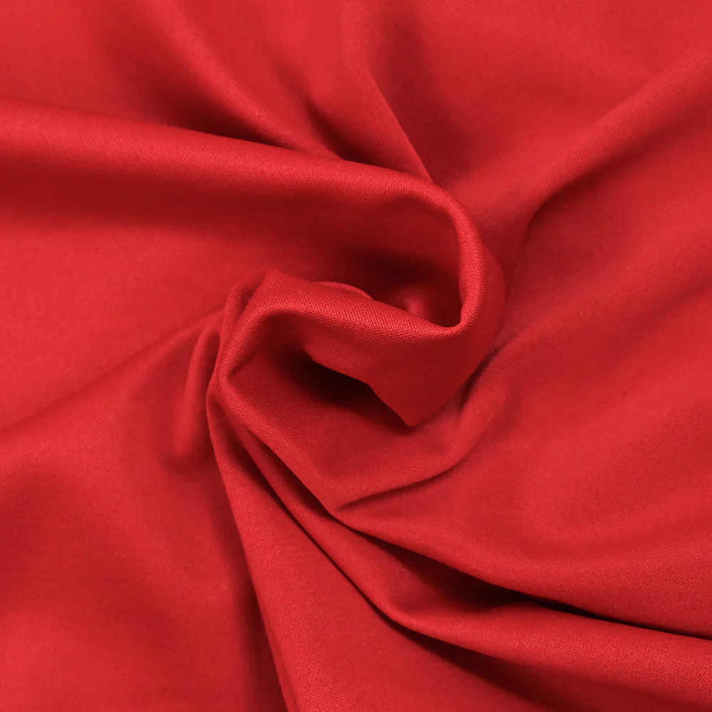 CrĂȘpe jersey de polyester rouge fraise - Image 2