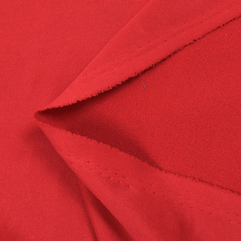 CrĂȘpe jersey de polyester rouge fraise - Image 4