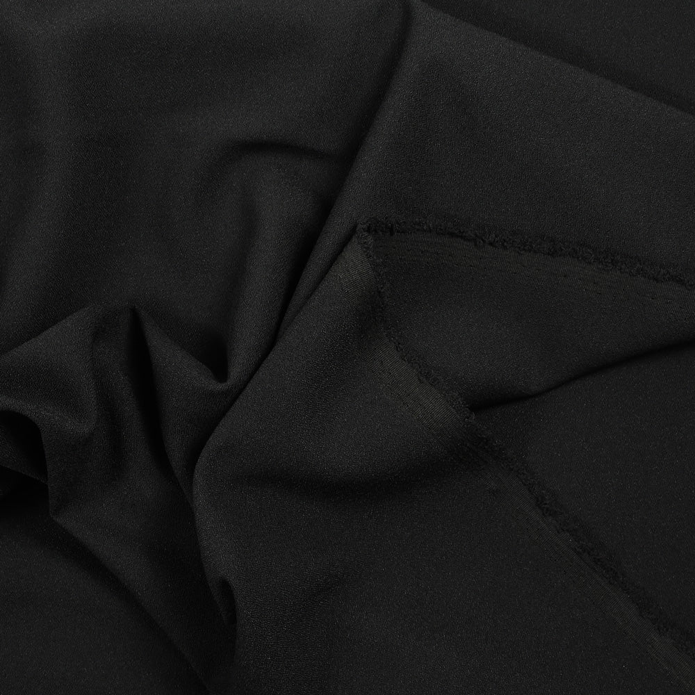 Crêpe polyviscose noir - Image 3