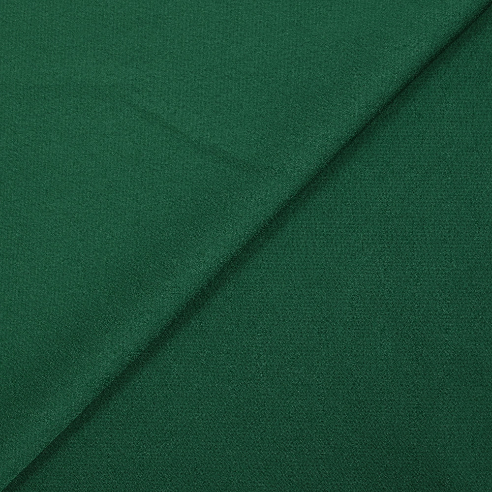 Crêpe satin de polyester vert émeraude