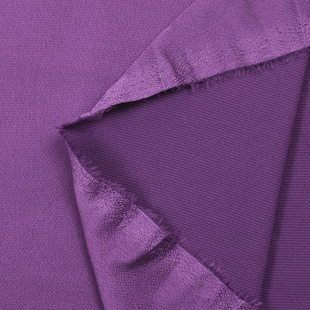 CrĂȘpe satin polyester lĂ©ger violet - Image 3
