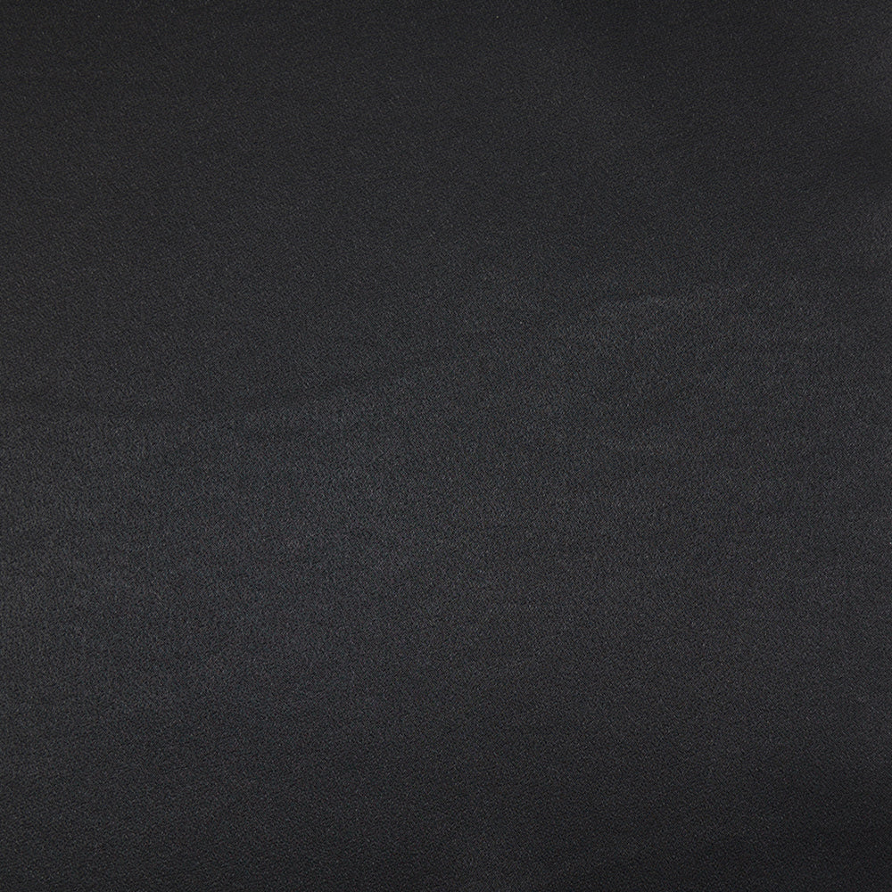 Crêpe satin polyester noir - Image 3