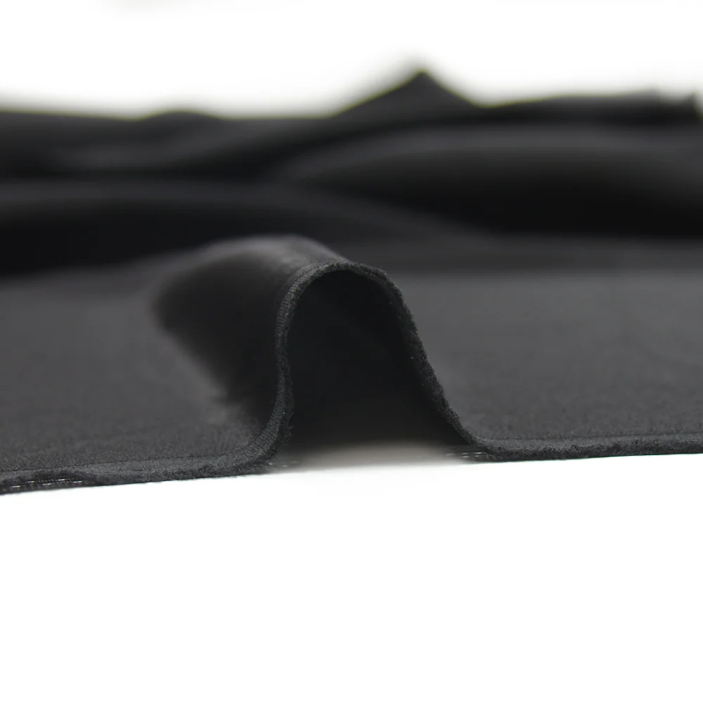 Crêpe satin polyester noir - Image 4