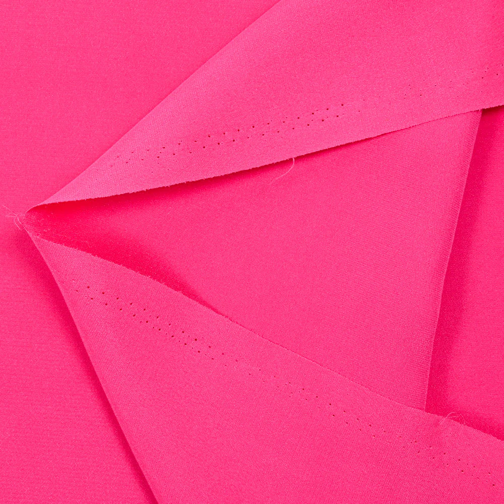 Crêpe satiné 100% soie rose - Image 3