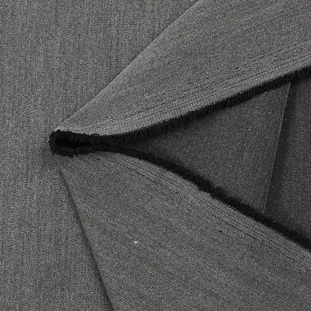 CrĂȘpe sergĂ© polyviscose Camille anthracite - Image 3