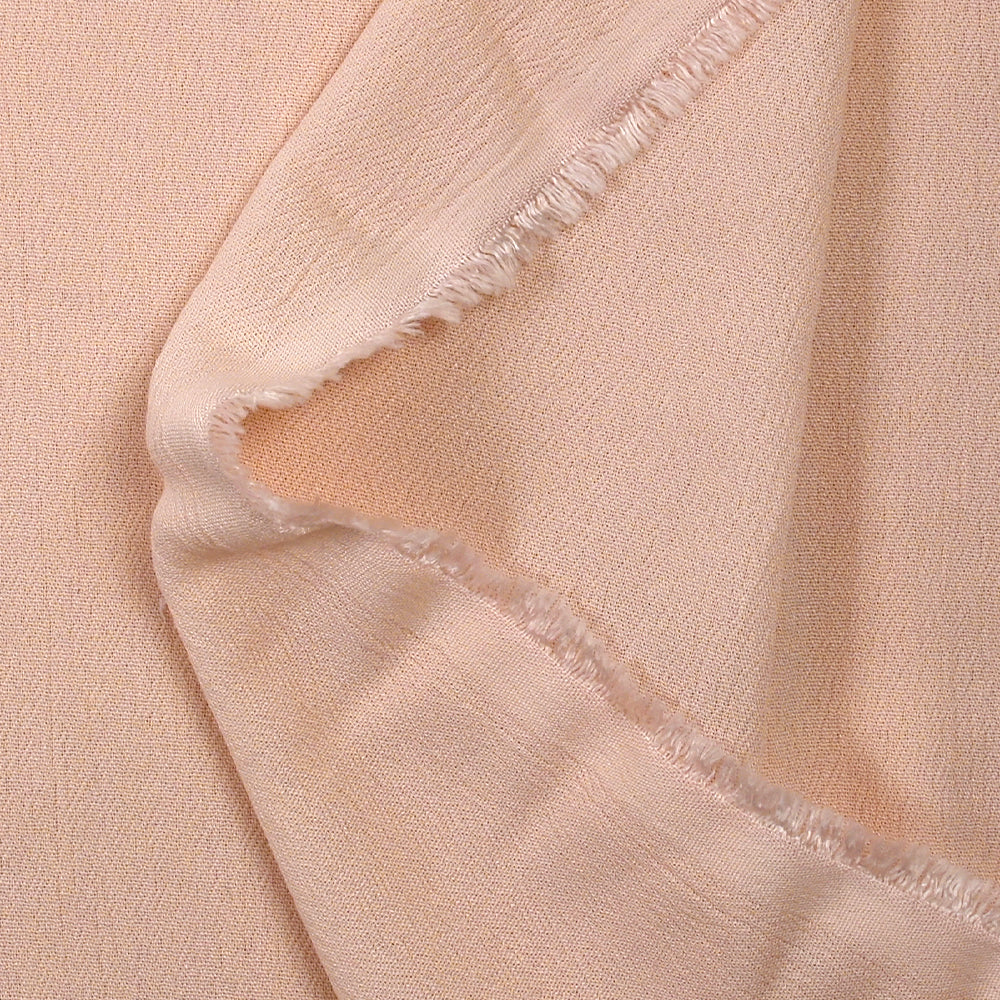 Crépon de viscose rose pâle - Image 3
