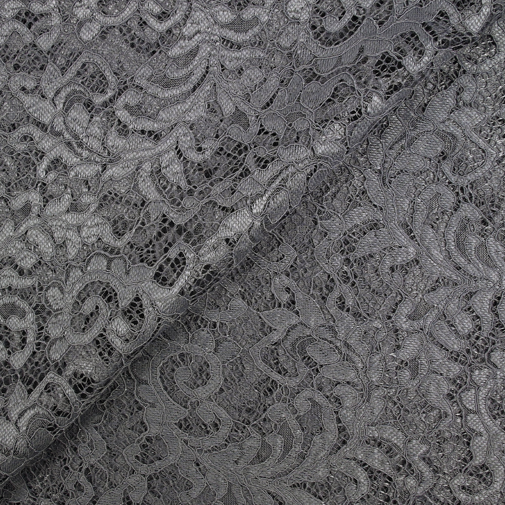 Dentelle festonnée Judith gris argent - Image 5