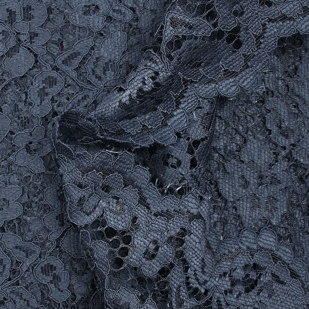 Dentelle festonnée Maud bleu charrette - Image 7