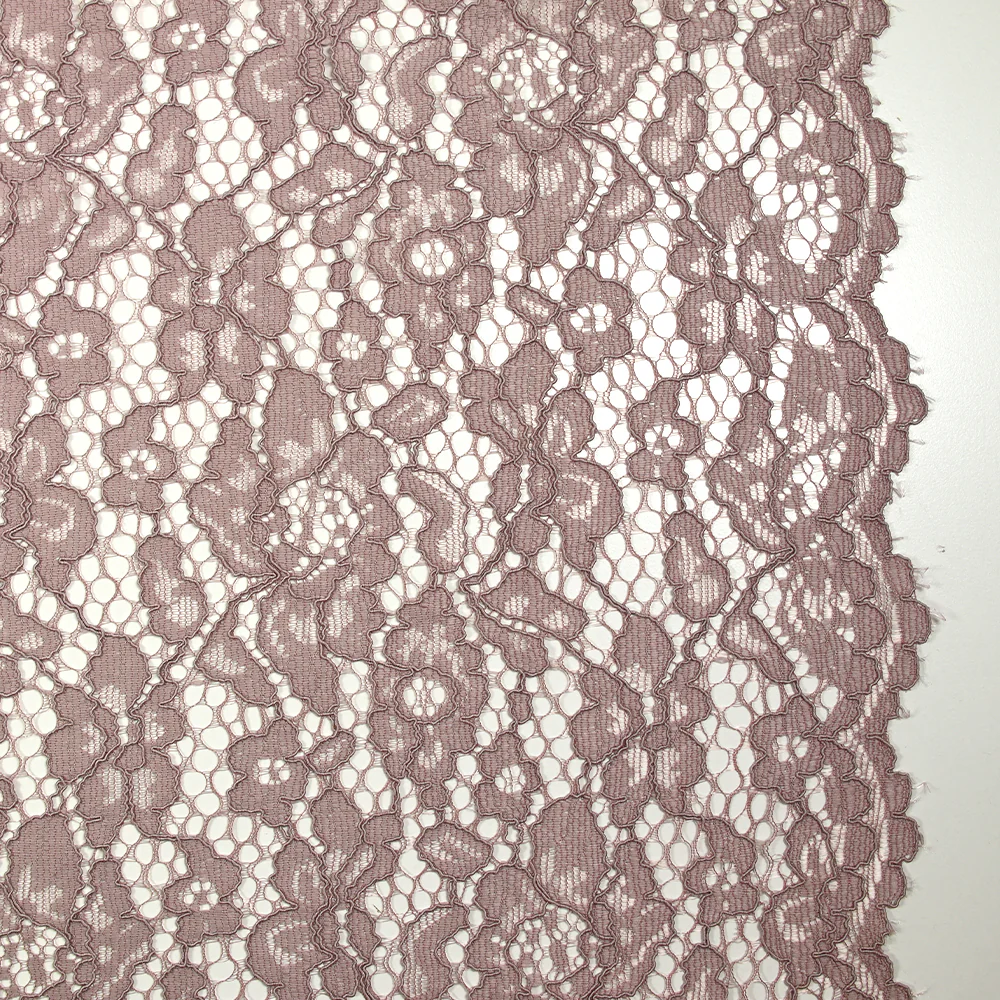 Dentelle festonnée Maud vieux rose
