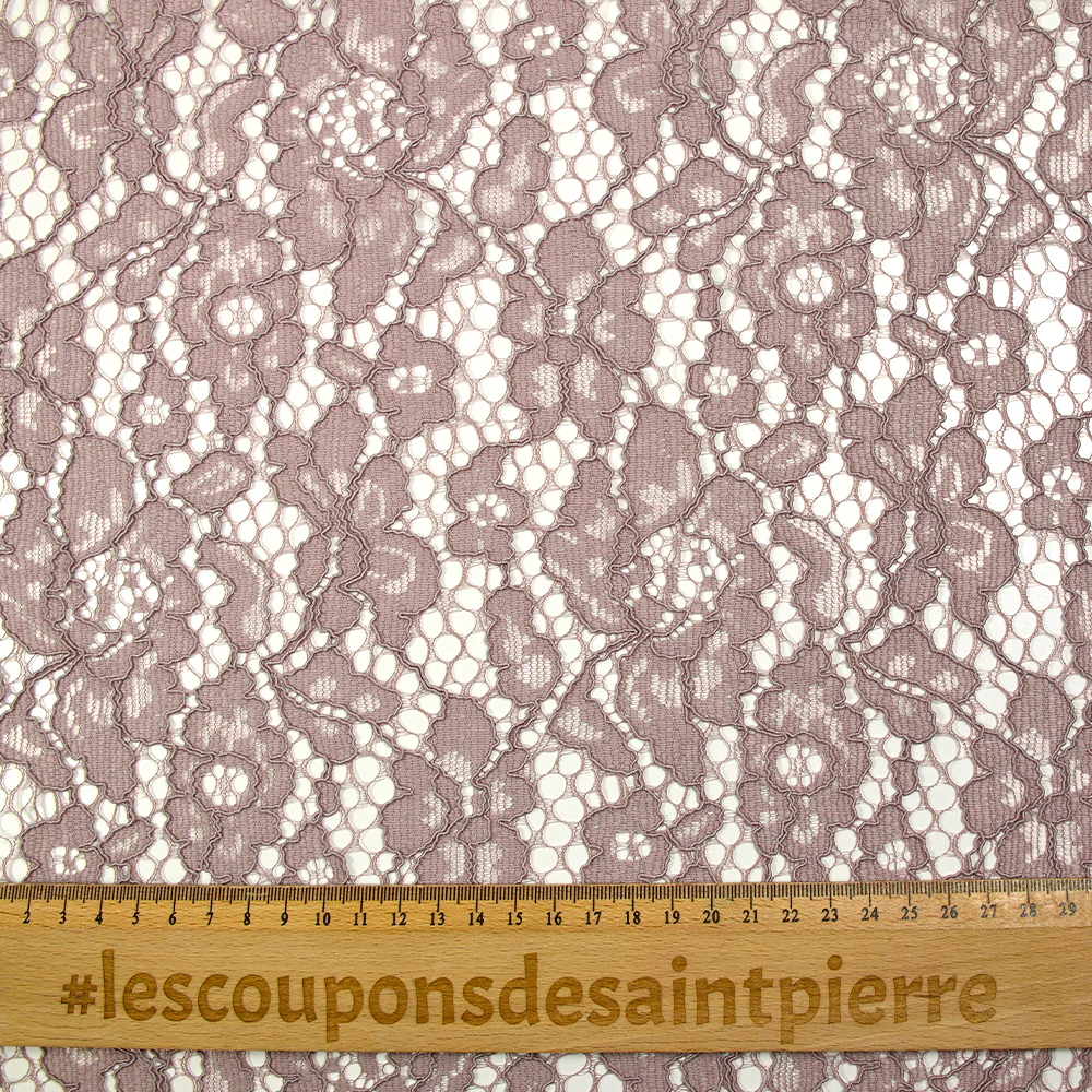 Dentelle festonnée Maud vieux rose - Image 3