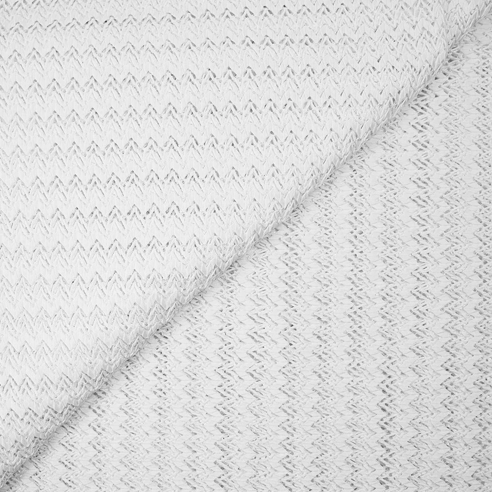 Dentelle graphique blanche