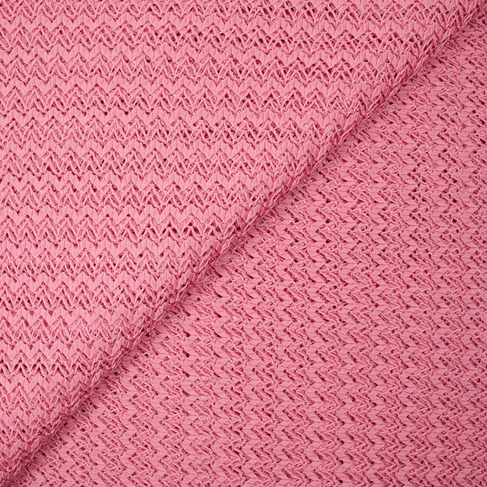 Dentelle graphique rose bonbon