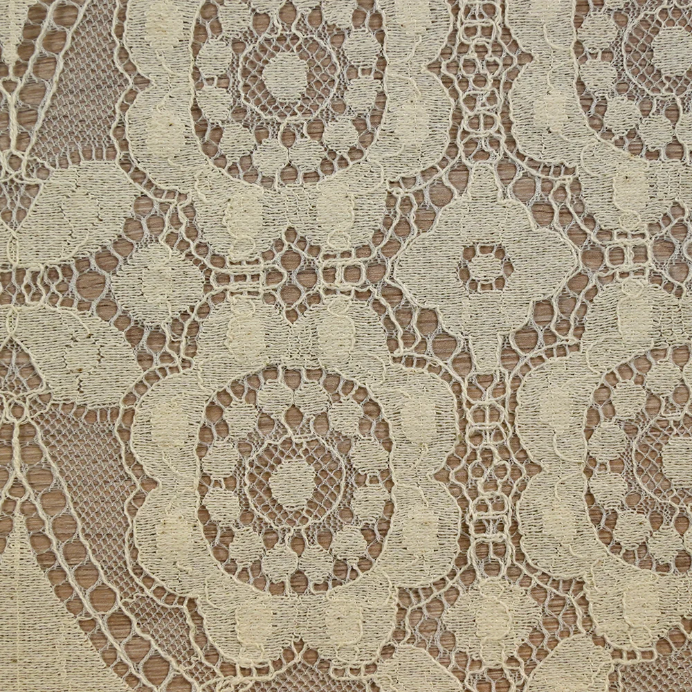 Dentelle polyester bohème sable - Image 4