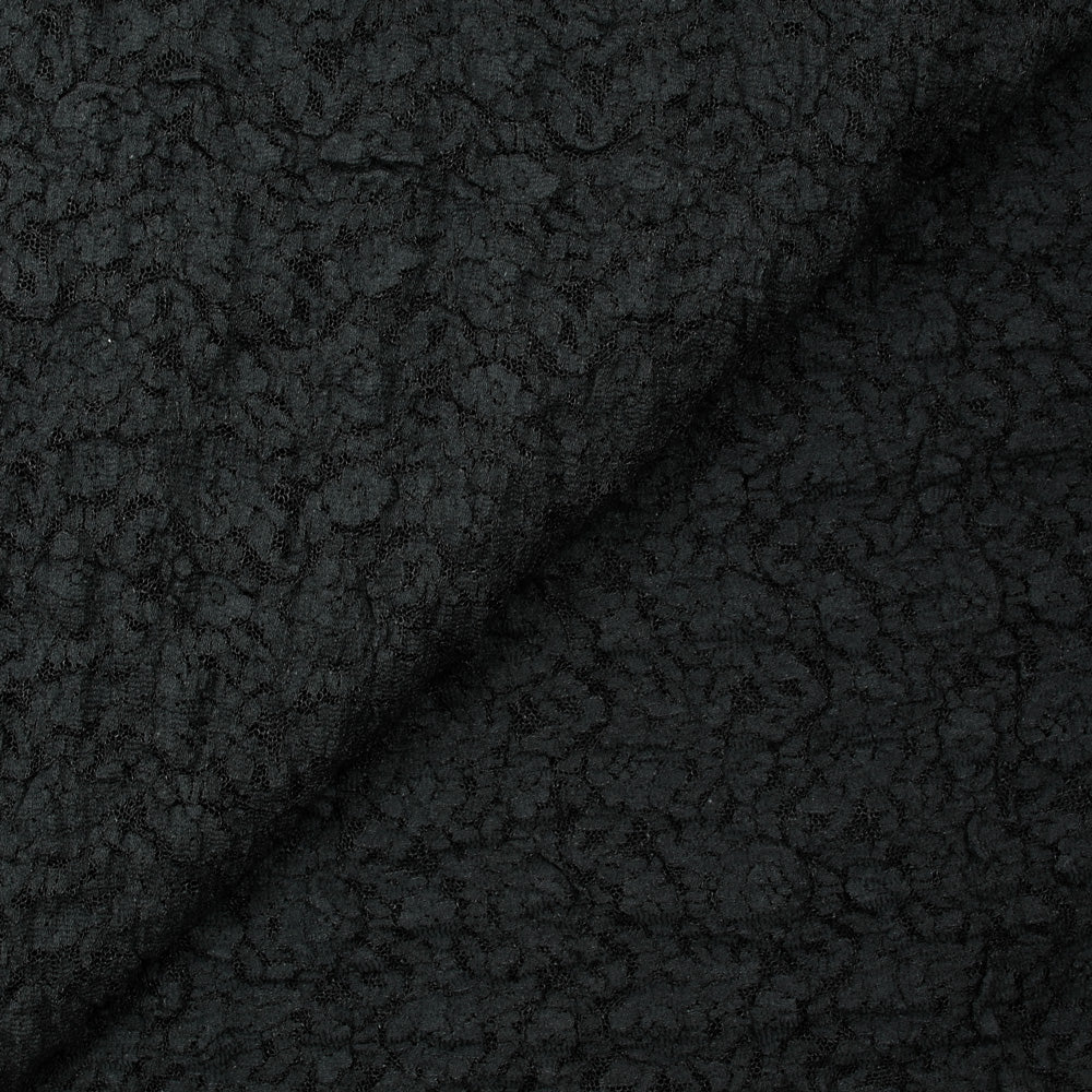Dentelle polyester Gisèle noir - Image 3