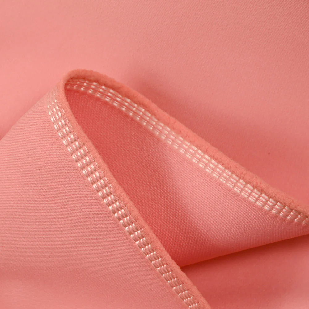 Double crĂȘpe de polyester rose - Image 3