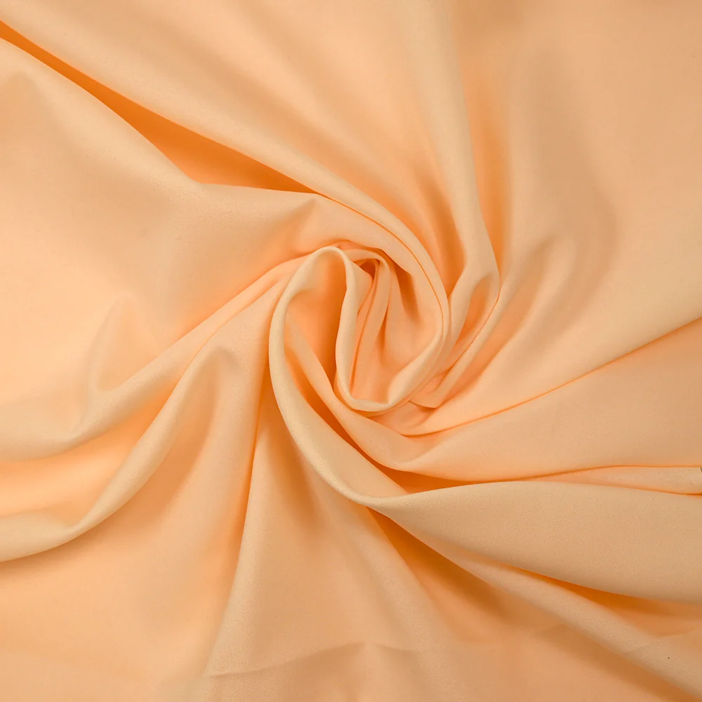Doublure polyester pongé pêche blanche - Image 2