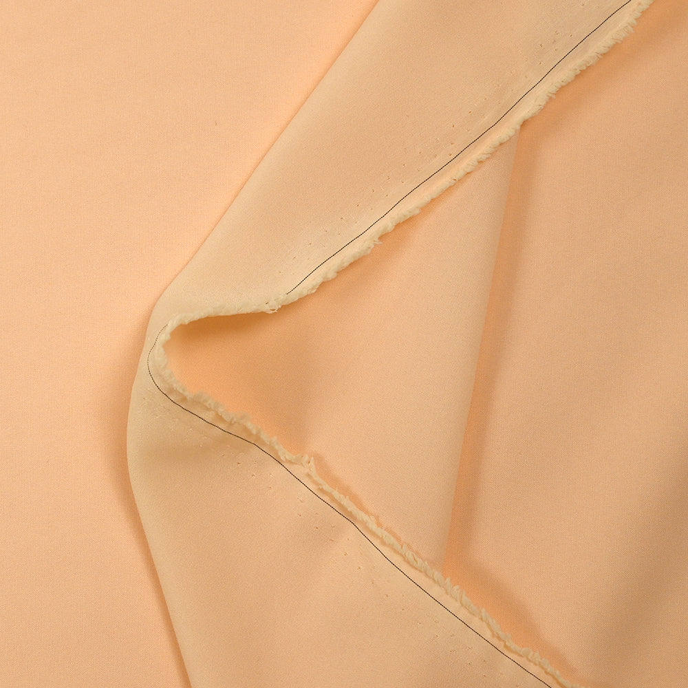 Doublure polyester pongé pêche blanche - Image 3