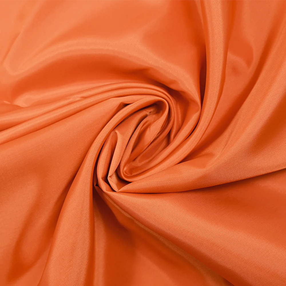 Doublure satin de polyester orange tangerine - Image 2