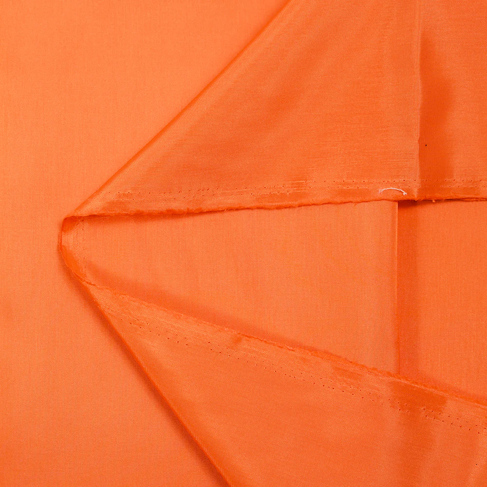 Doublure satin de polyester orange tangerine - Image 3