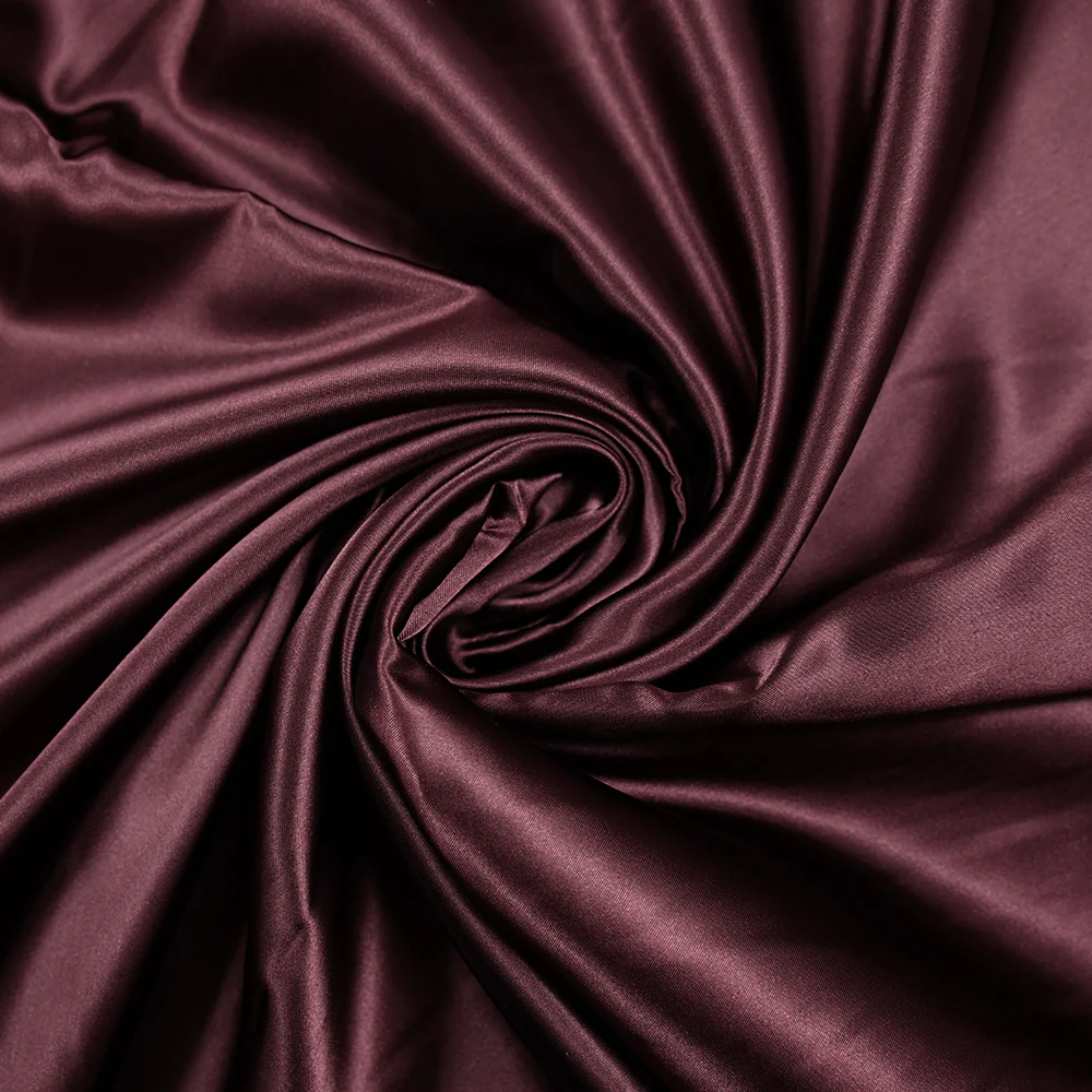 Doublure satin de polyester prune - Image 2