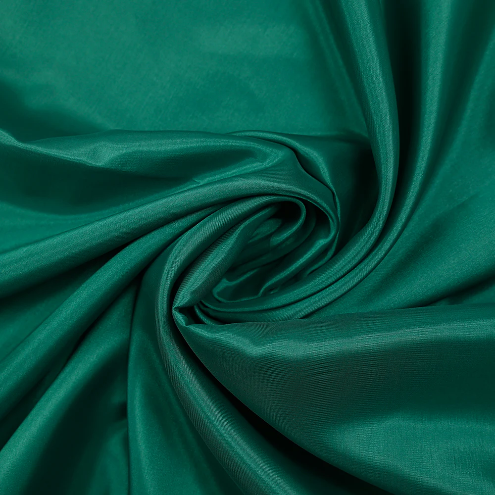 Doublure satin de polyester vert bouteille - Image 2