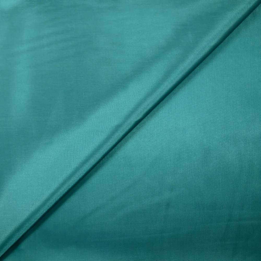 Doublure satin de polyester vert canard