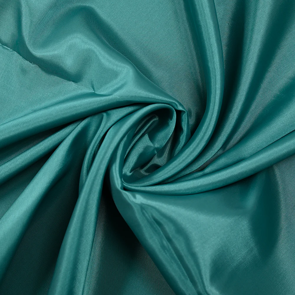 Doublure satin de polyester vert canard - Image 2