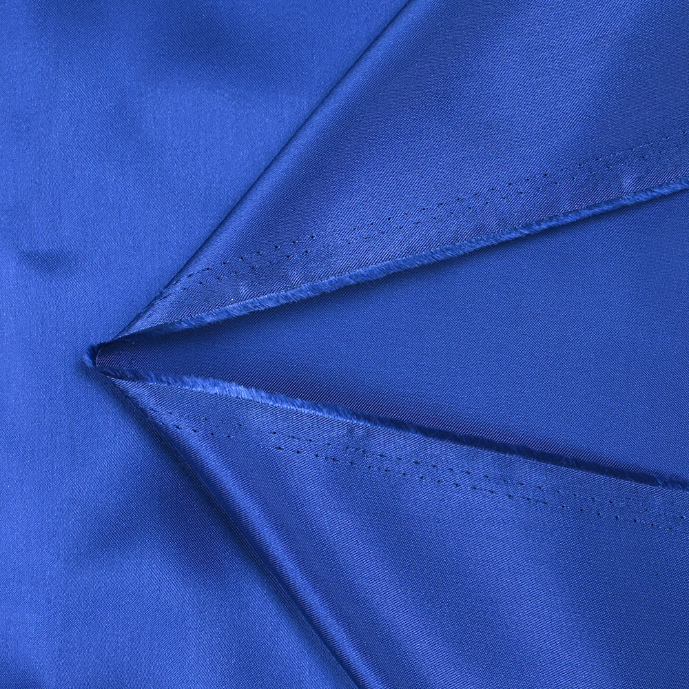 Doublure satin polyester bleu électrique - Image 3