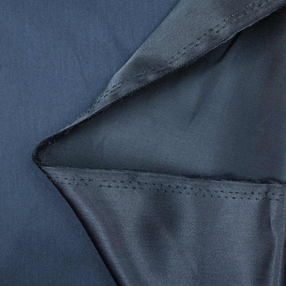 Doublure satin polyester bleu marine - Image 3