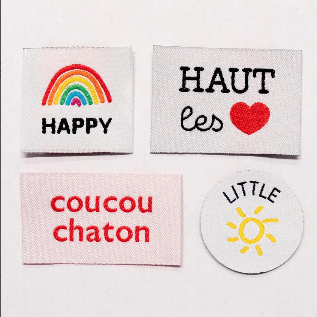 Étiquettes tissées Assortiment "Colorful" x 4 - Image 3