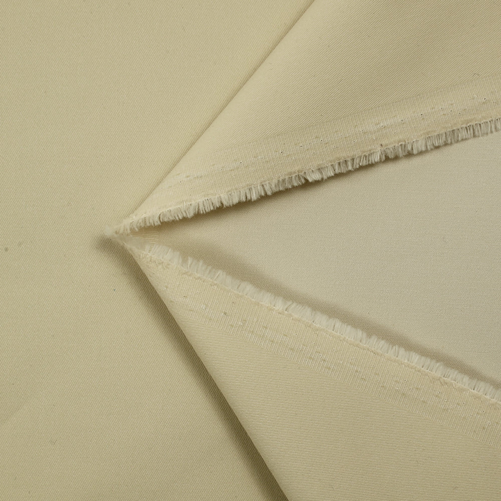 Gabardine de coton élasthanne beige - Image 3