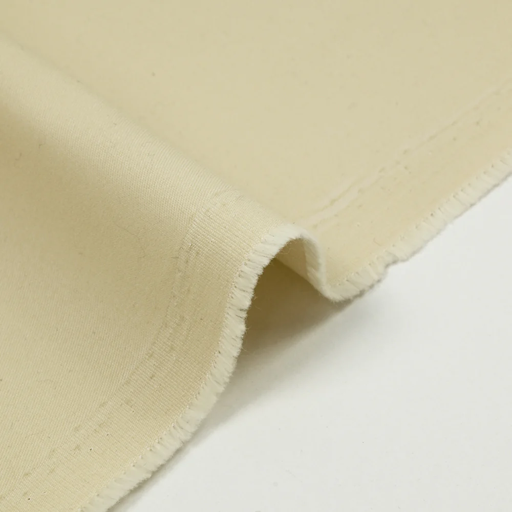 Gabardine de coton élasthanne beige - Image 4