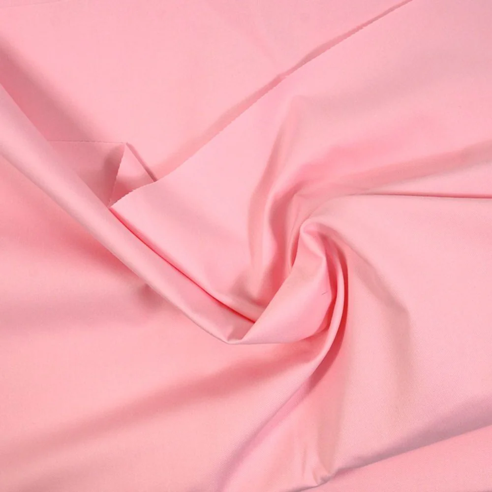 Gabardine polycoton sergé rose bébé - Image 2