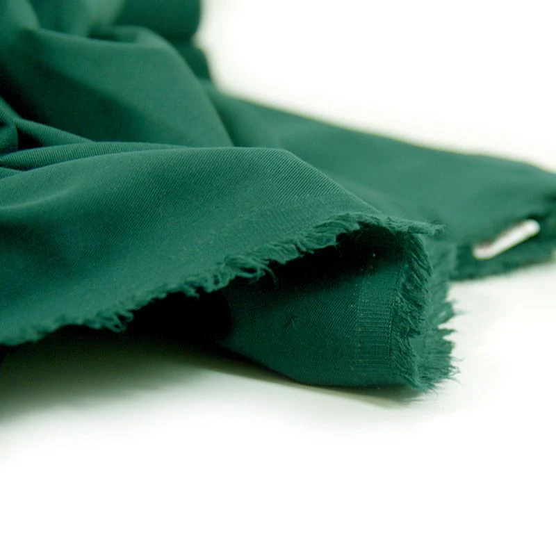 Gabardine polycoton sergé vert foret - Image 4